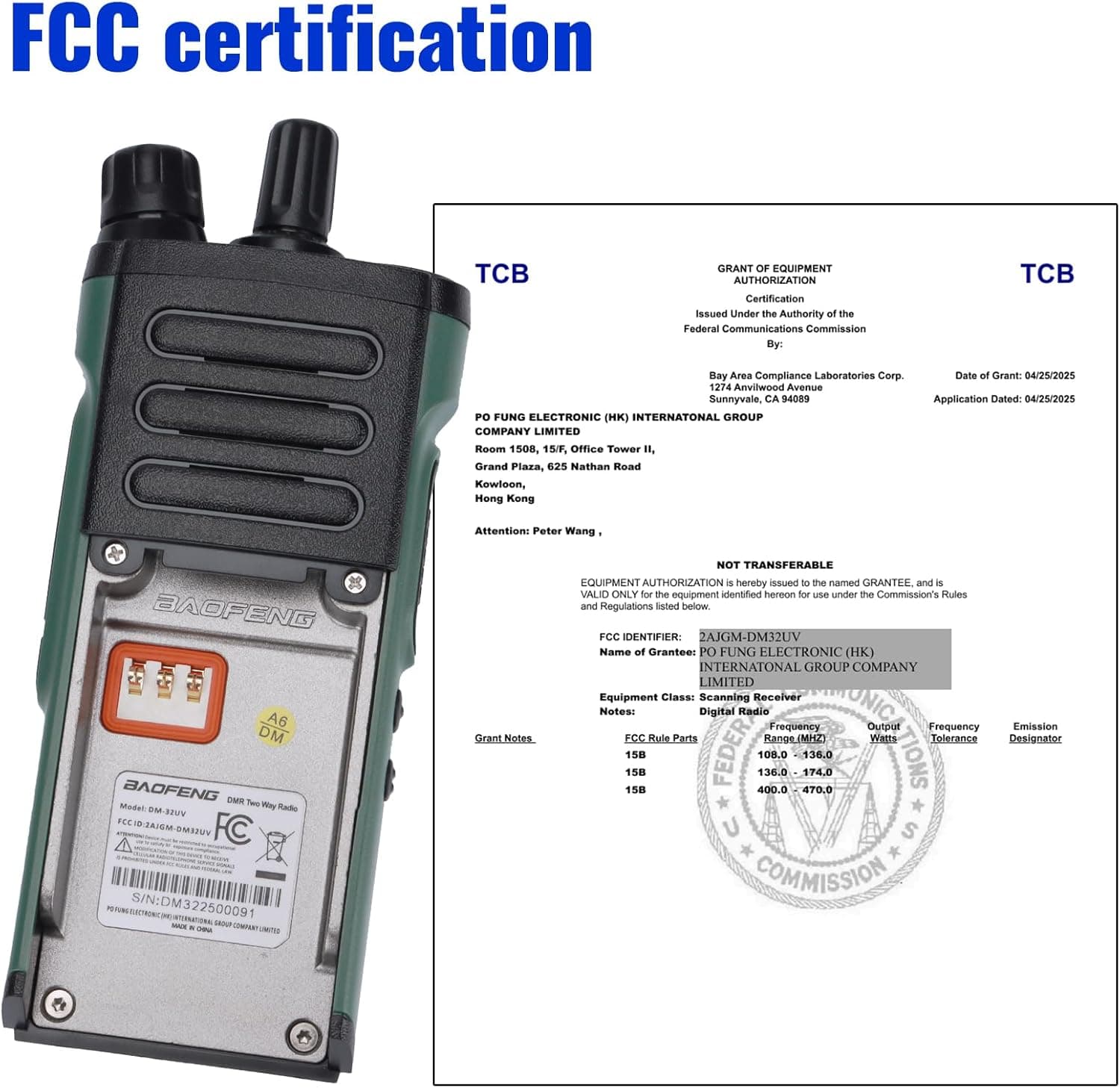 Baofeng DM32 2-Pack 9