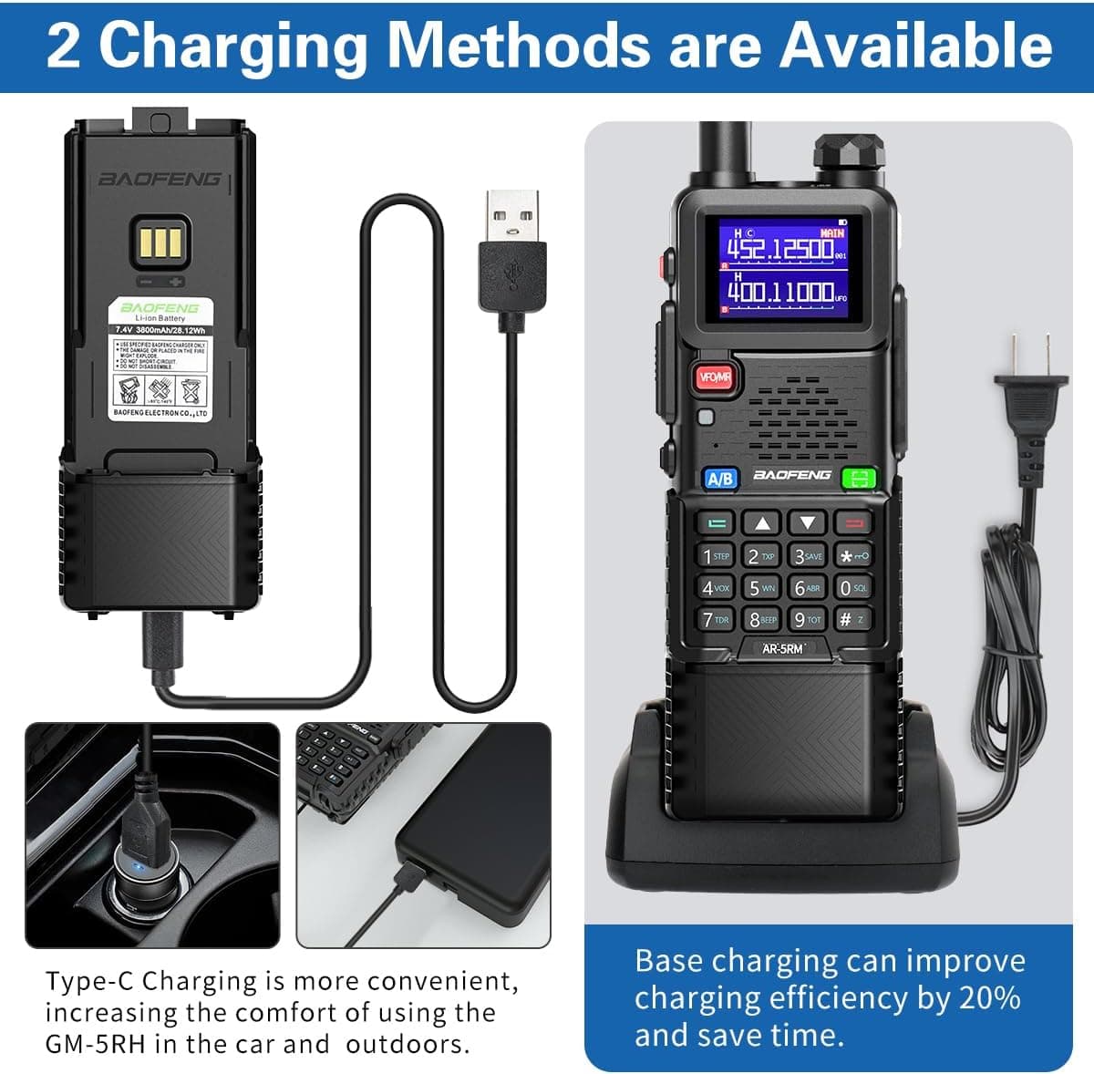 Baofeng 5RM 3800mAh 4